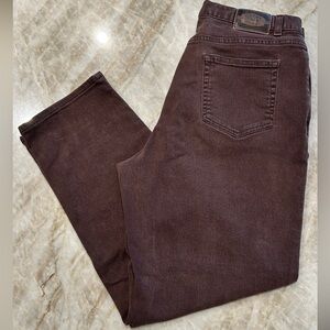 Crazy Horse Liz Claiborne High-Rise Mom Jeans Chocolate Brown Size 18